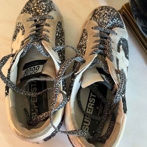 Golden Goose Glitter Low Top Sneakers Original Box and Dust Bag Included